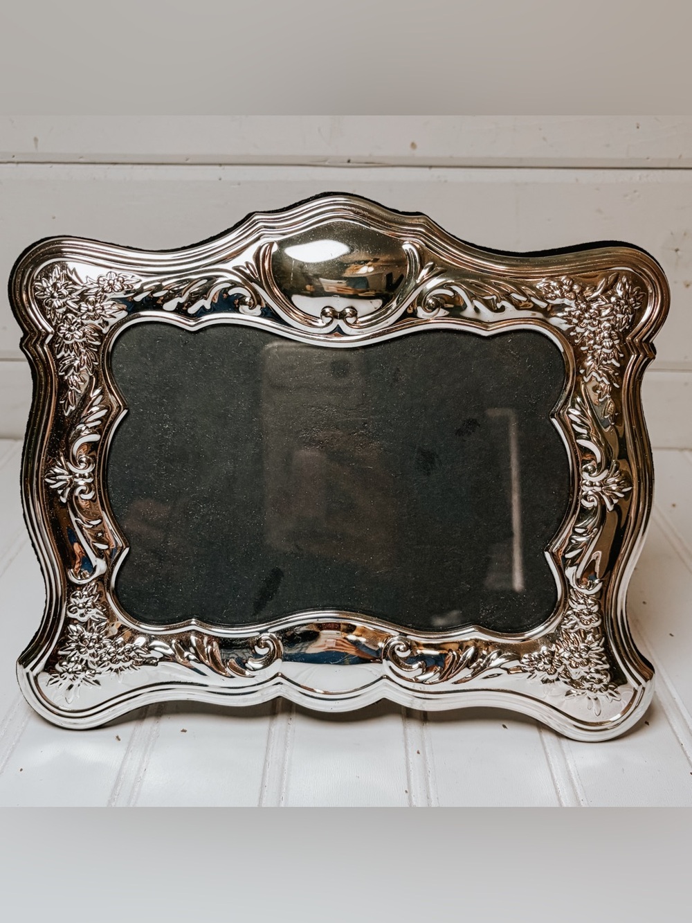 Vintage Silver Plated Ornate Picture Frame | Art Nouveau